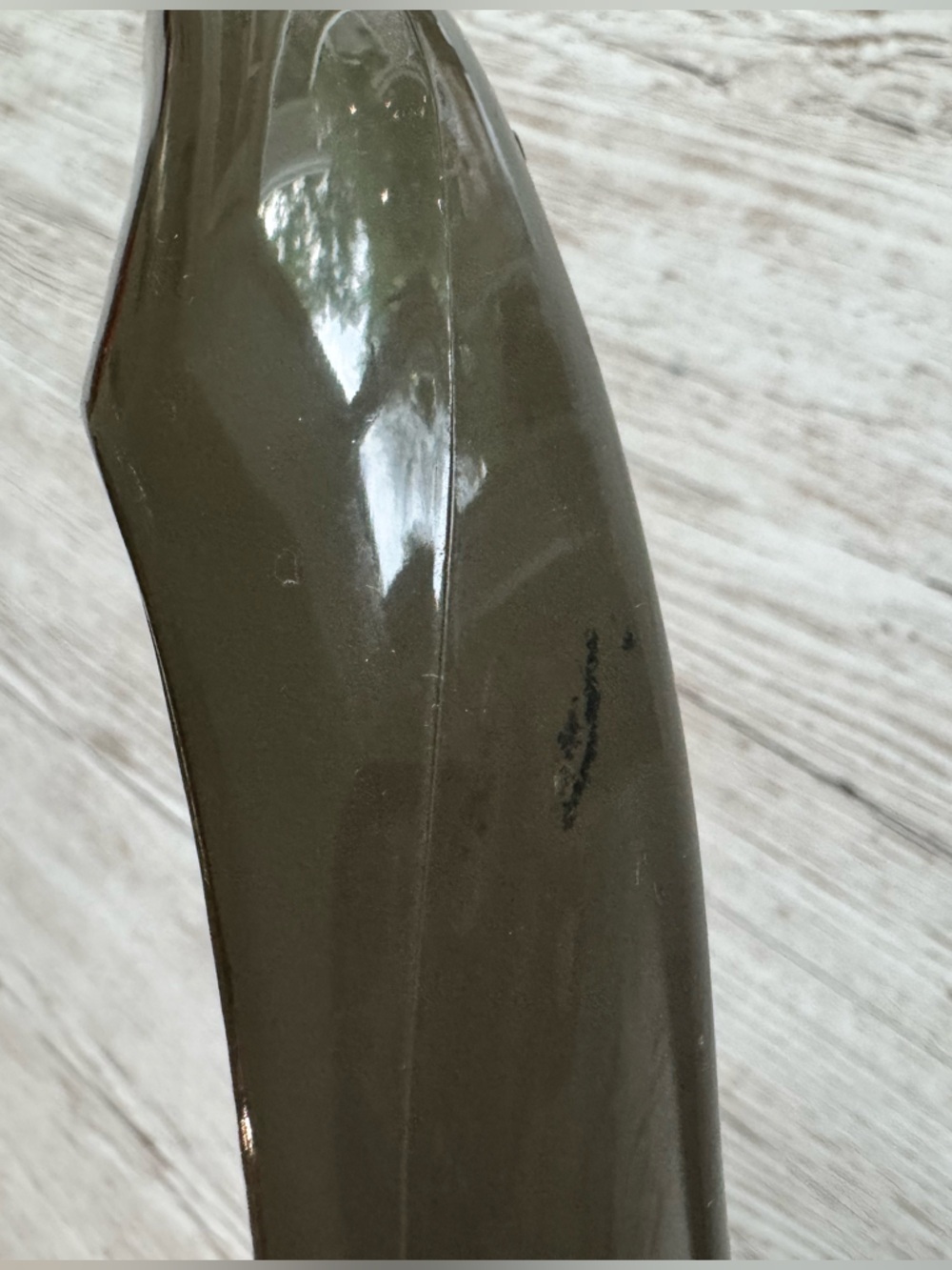 Oka B. Olive Eco-Friendly BioBased Shiny Patent Ballet Flats - Teal Insole 8 - Picture 11 of 11